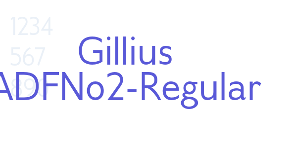 Gillius ADFNo2-Regular font free