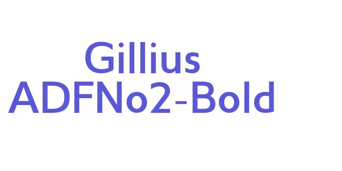 Gillius ADFNo2-Bold Font Download