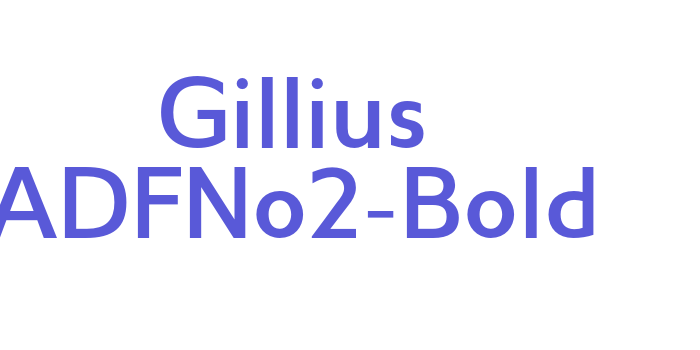 Gillius ADFNo2-Bold Font