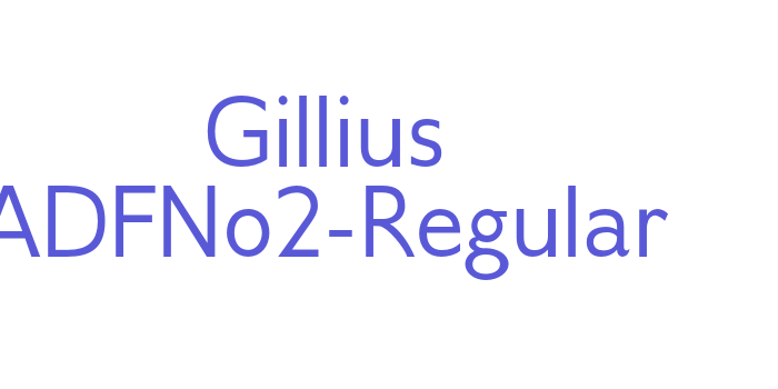 Gillius ADFNo2-Regular Font Download