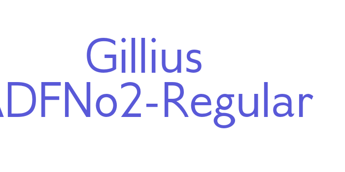 Gillius ADFNo2-Regular Font