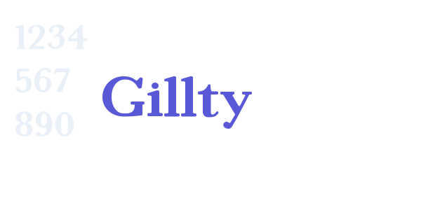 Gillty font free