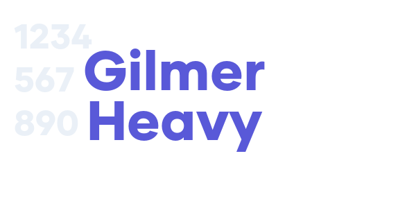 Gilmer Heavy font free