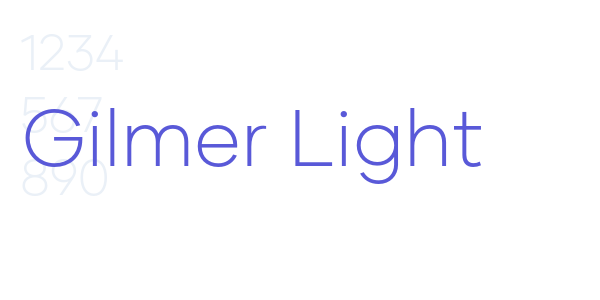 Gilmer Light font free