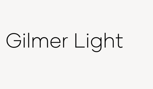 Gilmer Light Font