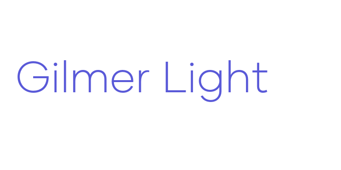 Gilmer Light Font Download