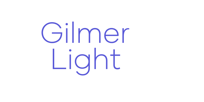 Gilmer Light Font