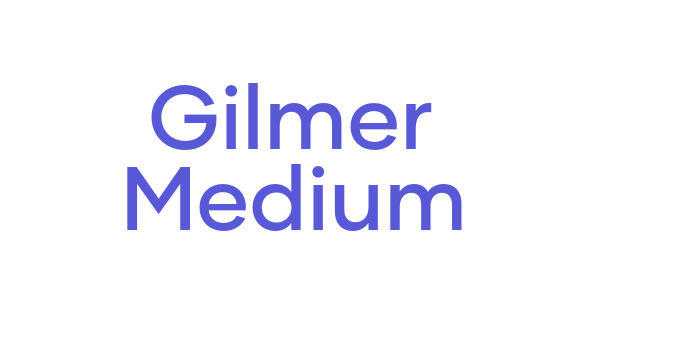 Gilmer Medium Font Download