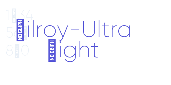 Gilroy-Ultra Light font free