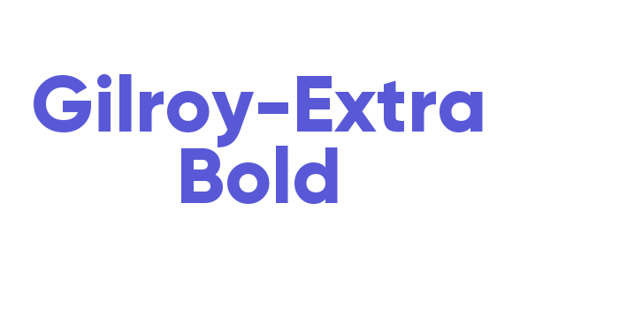 Gilroy-Extra Bold Font Download