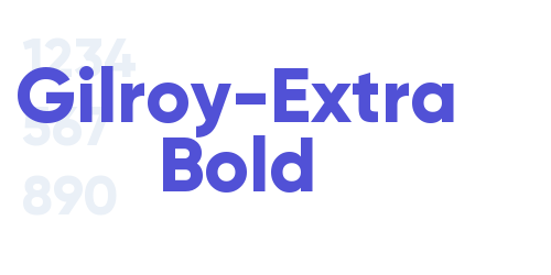 Gilroy-Extra Bold-font-download