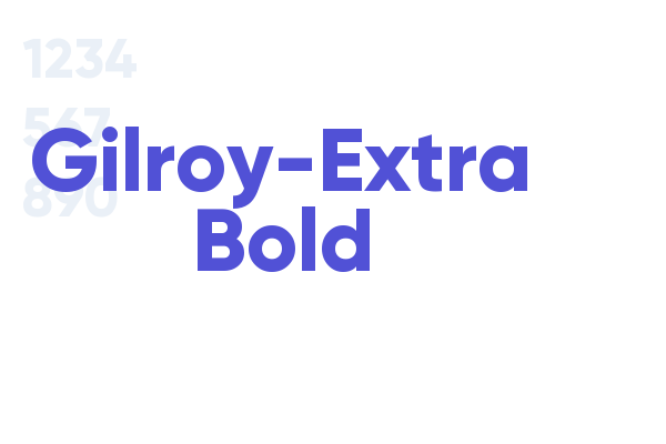 Gilroy-Extra Bold