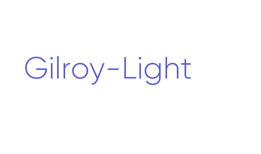 Gilroy-Light Font Download