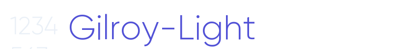 Gilroy-Light-font