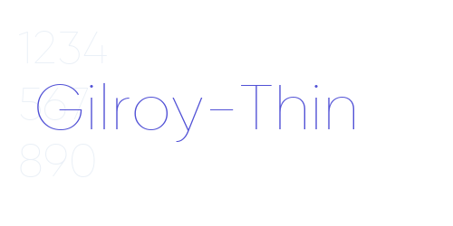 Gilroy-Thin-font-download