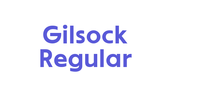 Gilsock Regular Font Download