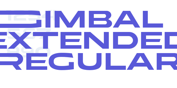 Gimbal Extended Regular font free