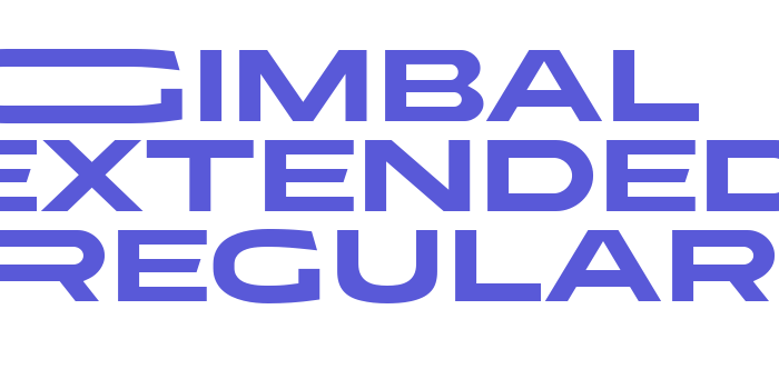 Gimbal Extended Regular Font Download