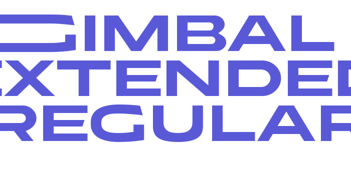 Gimbal Extended Regular Font