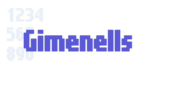 Gimenells font free