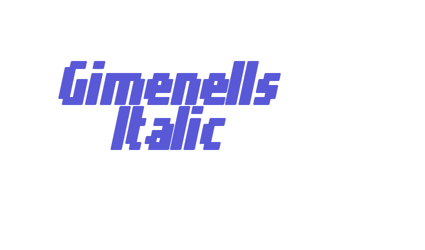 Gimenells Italic Font Download