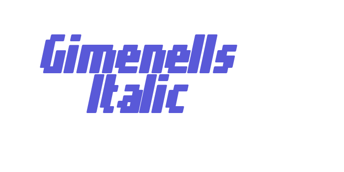 Gimenells Italic Font Download