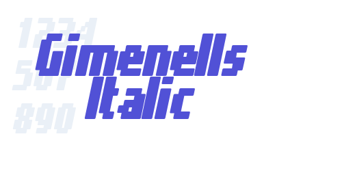 Gimenells Italic-font-download