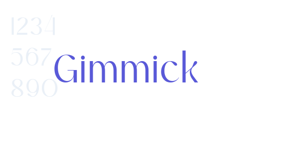 Gimmick font free