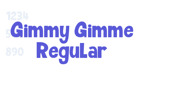 Gimmy Gimme Regular font free