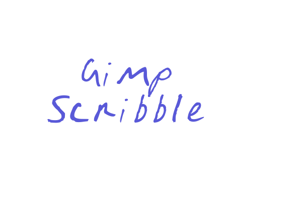 Gimp Scribble Font