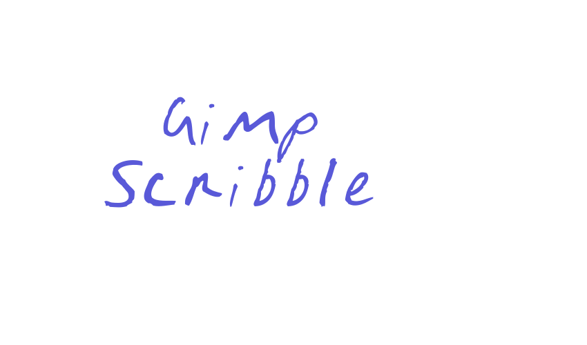 Gimp Scribble Font Download