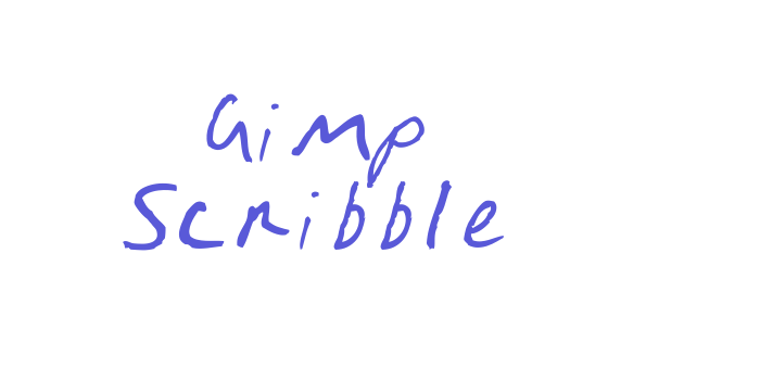 Gimp Scribble Font Download