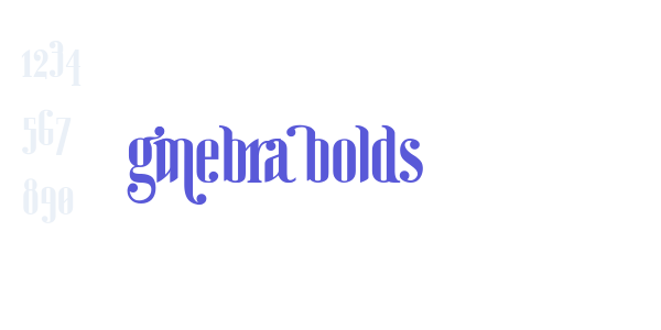 Ginebra Bolds font