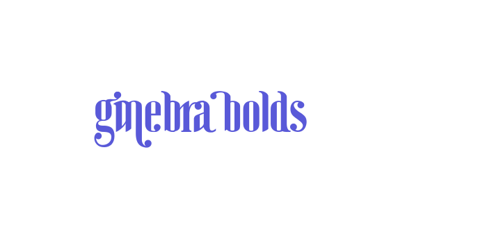 Ginebra Bolds Font Download