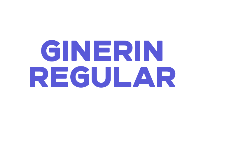 Ginerin Regular Font Download