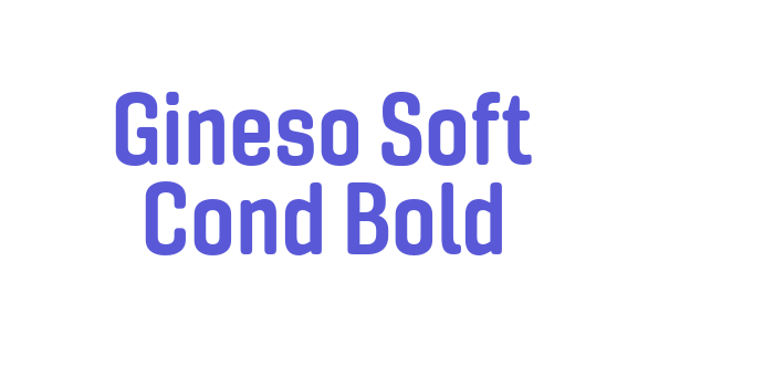 Gineso Soft Cond Bold Font Download