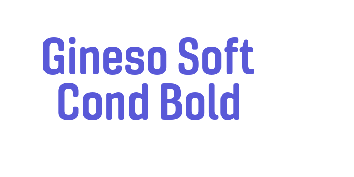 Gineso Soft Cond Bold Font