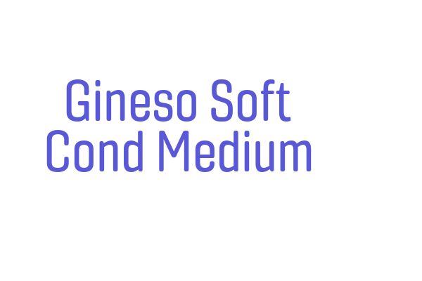 Gineso Soft Cond Medium Font