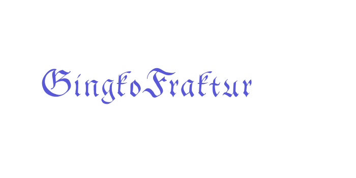 GingkoFraktur Font Download