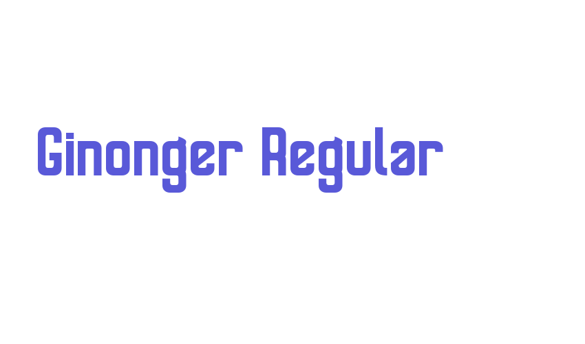 Ginonger Regular Font