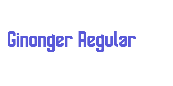 Ginonger Regular Font Download