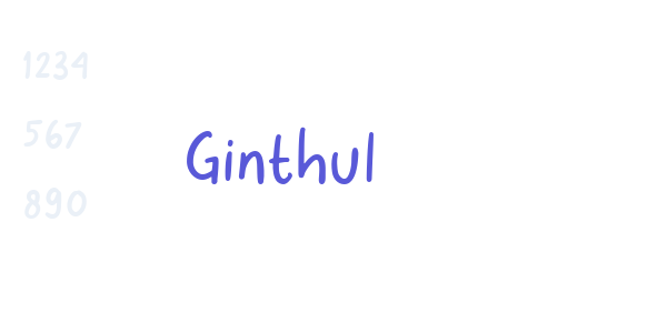 Ginthul font