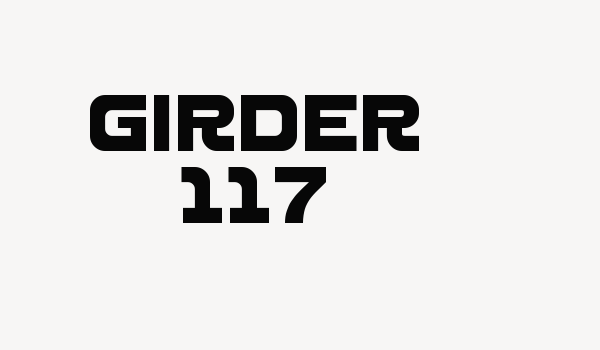 Girder 117 Font