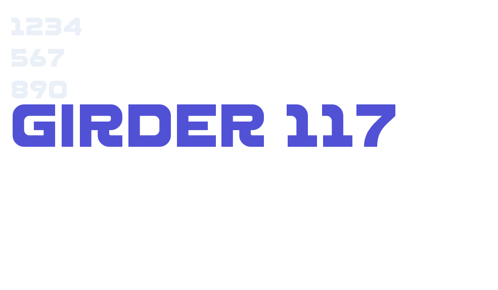 Girder 117-font-download