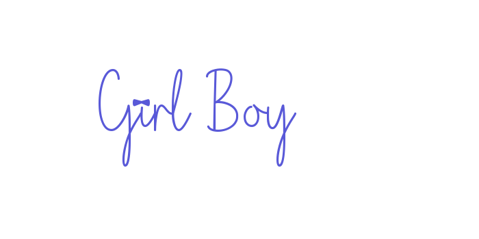 Girl Boy Font Download