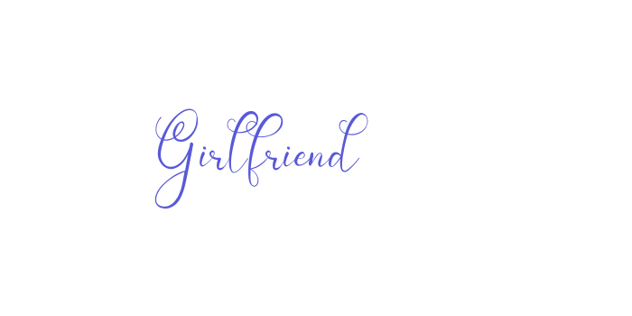 Girlfriend Font