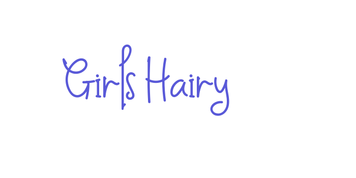 Girls Hairy Font Download