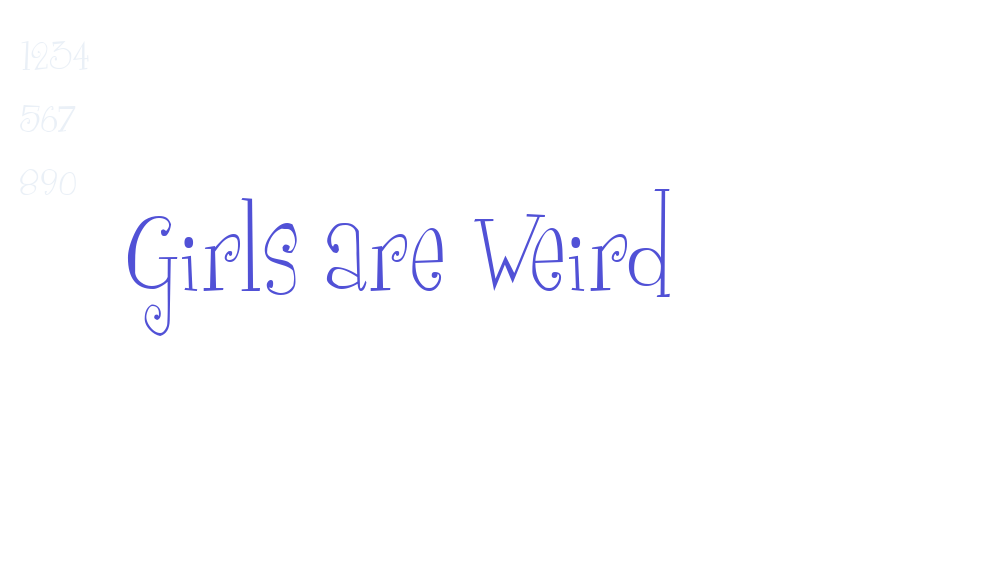 Girls are Weird-font-download