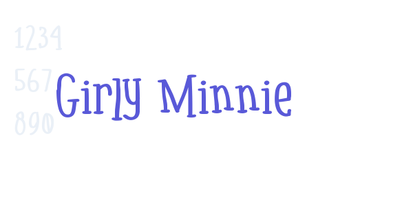 Girly Minnie font