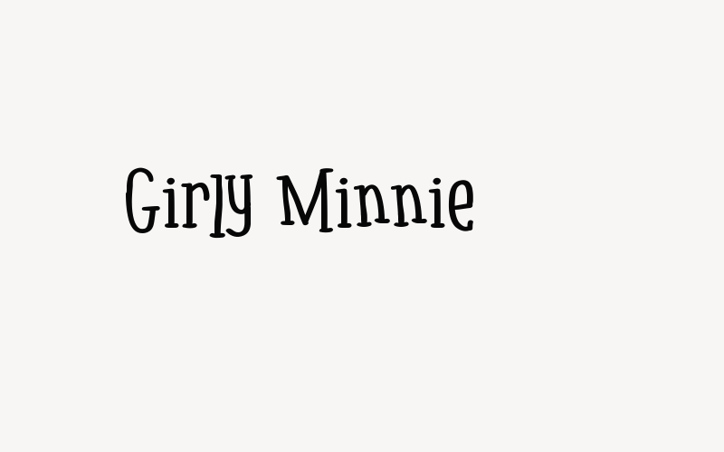 Girly Minnie Font